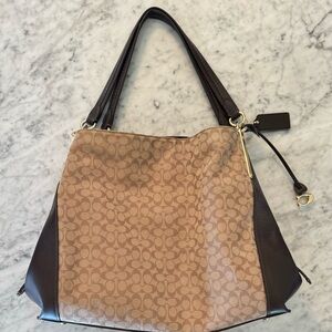 Coach Signature Jacquard Dalton 31 Shoulder Bag!